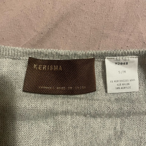 Kerisma Raven Sweater V-neck Gray S/M - Picture 4 of 4